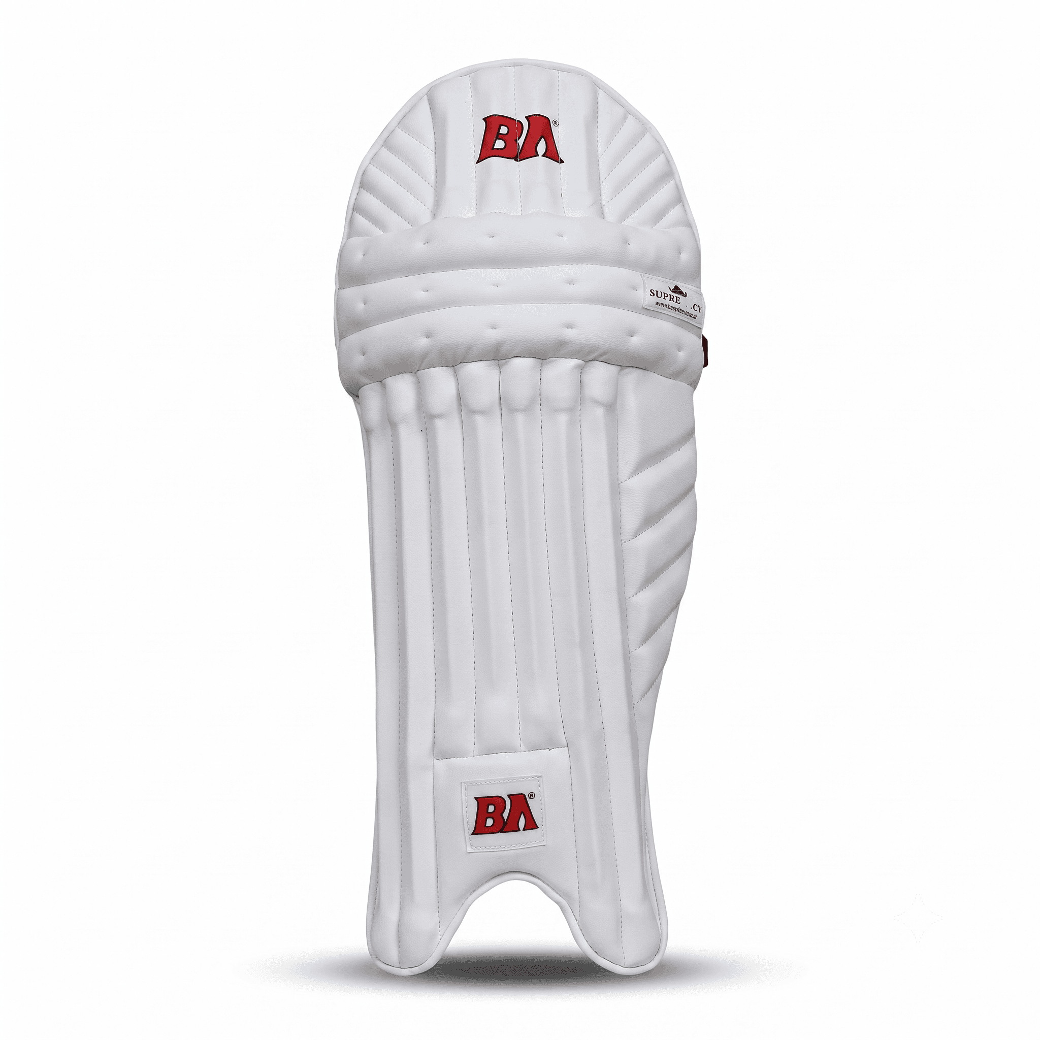 BA Supremacy Batting Pads (White & Red) - Image 1