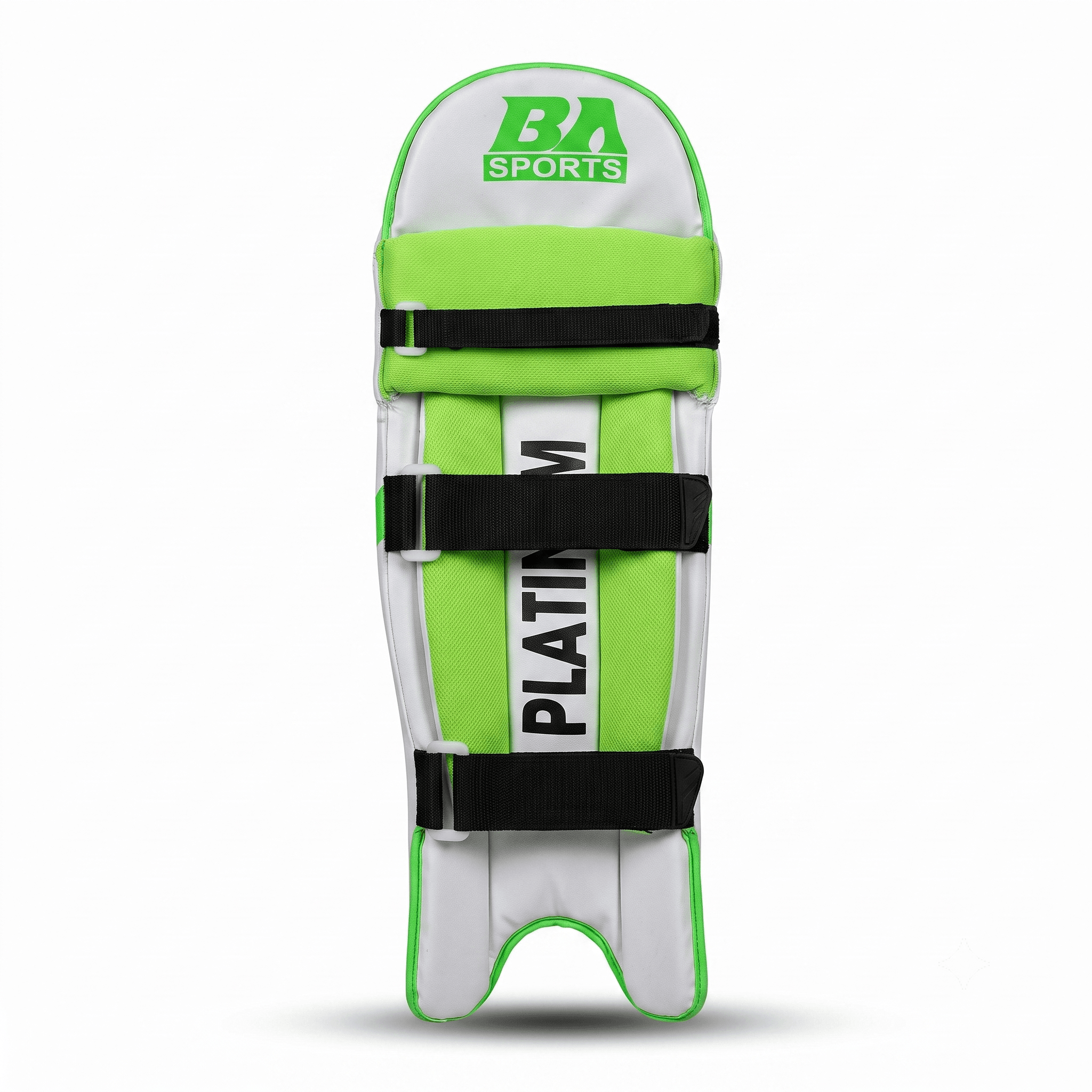 BA Platinum Batting Pads (Green & White) - Image 1