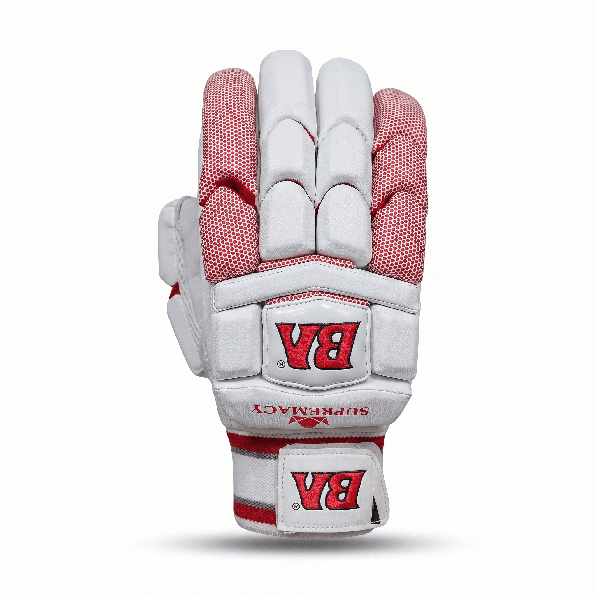 BA Supremacy Red Edition Batting Gloves (Red Honeycomb) - Image 1