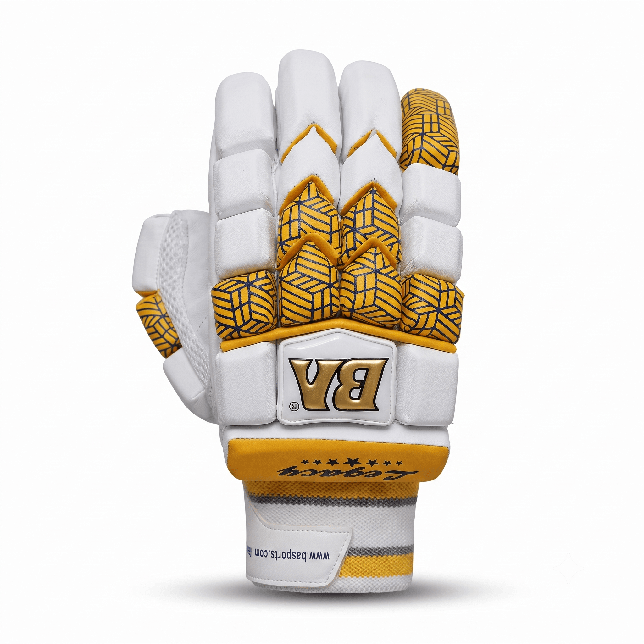 BA Supremacy Silver Edition Batting Gloves (Silver Honeycomb) - Image 1