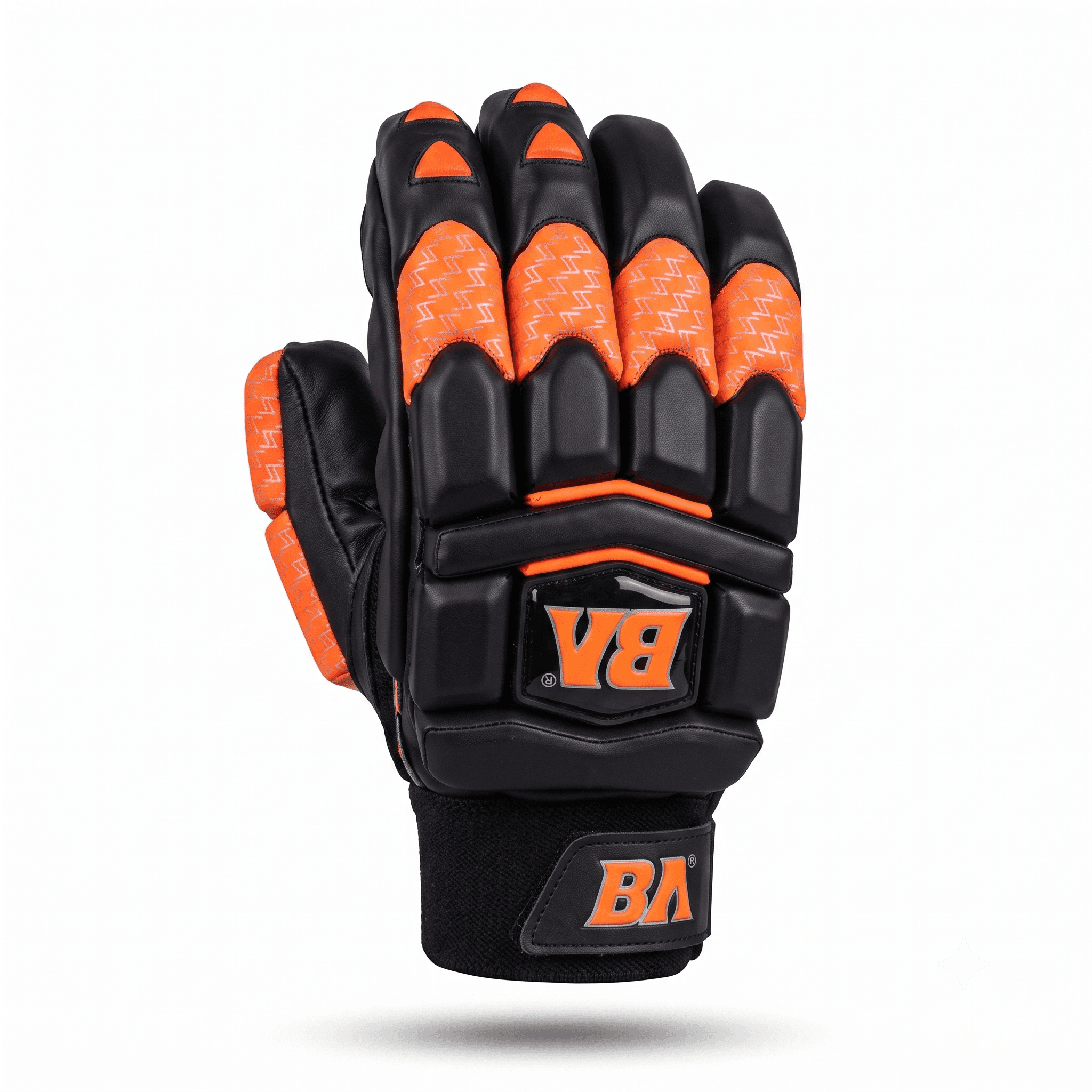 BA Stealth Orange Batting Gloves (Orange & Black) - Image 1